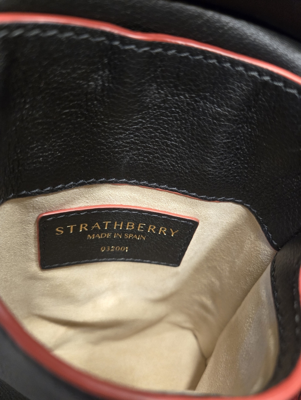 Strathberry North/South Stylist Calfskin Leather Crossbody Bag - Picture 8 of 16